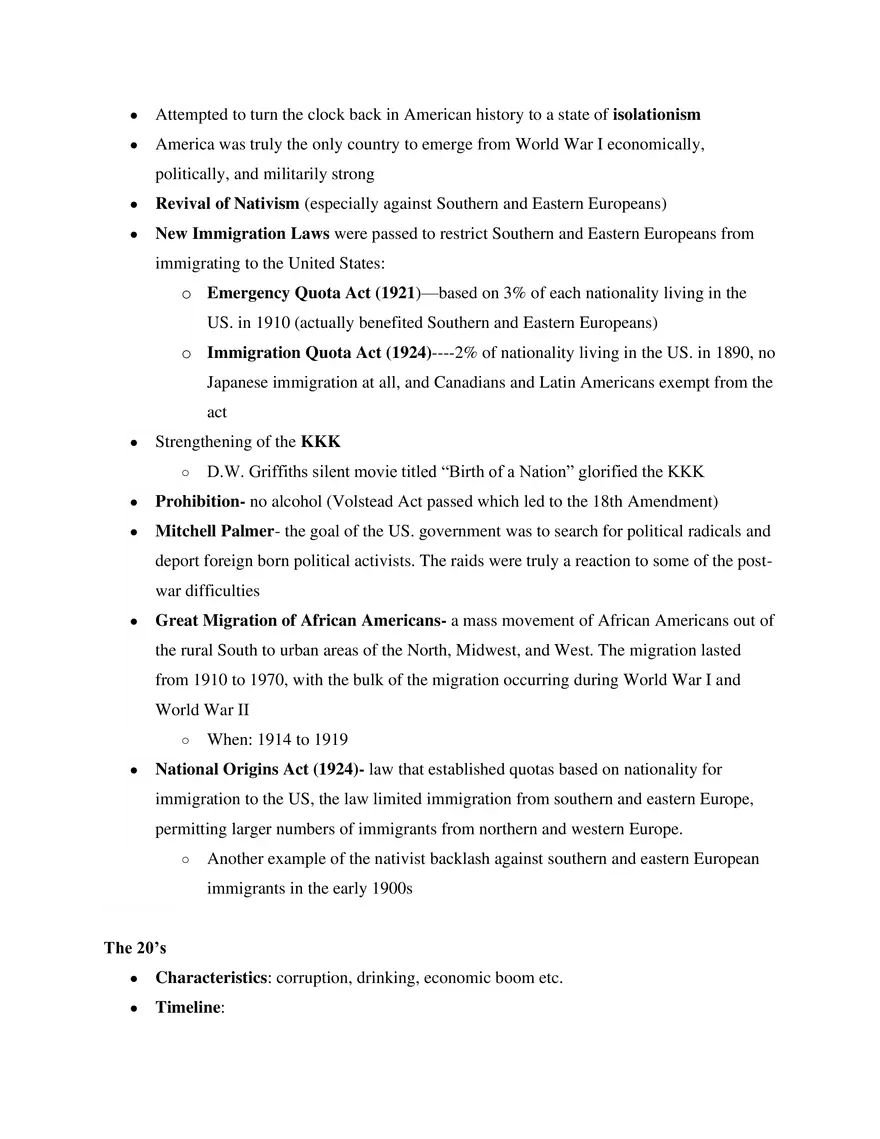 AP US History Period 7 - Page 16