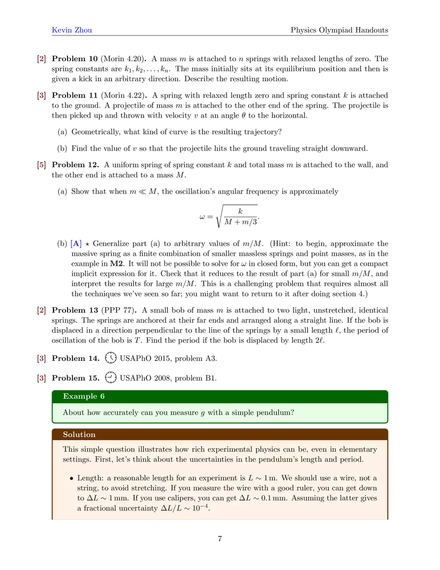 Mechanics IV: Oscillations - Page 15