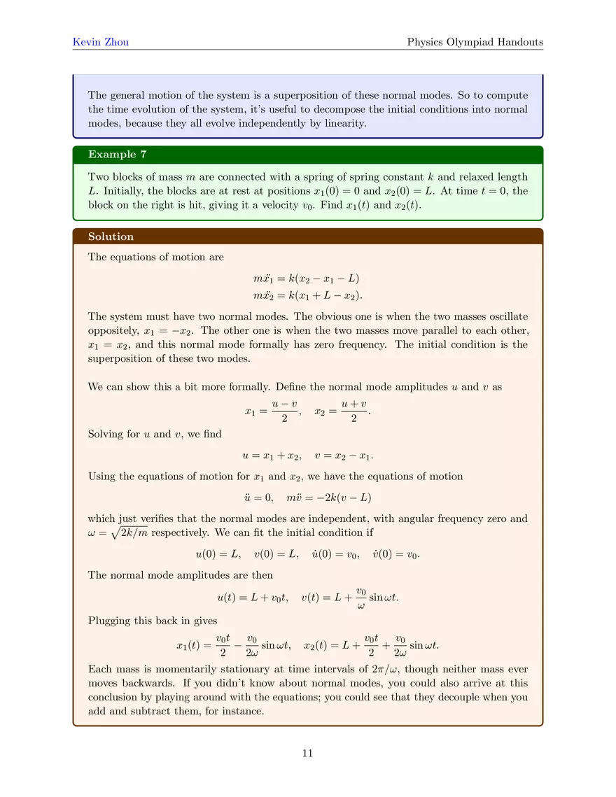 Mechanics IV: Oscillations - Page 3