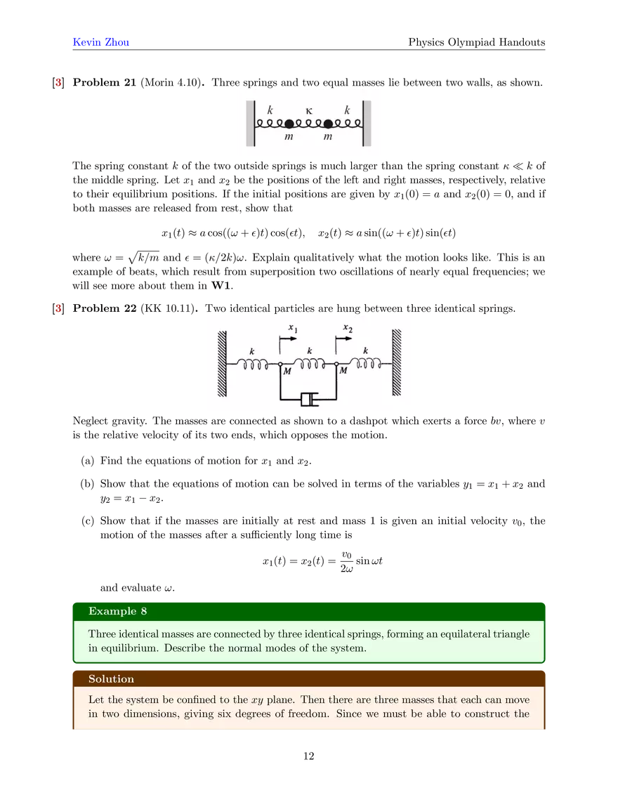 Mechanics IV: Oscillations - Page 4
