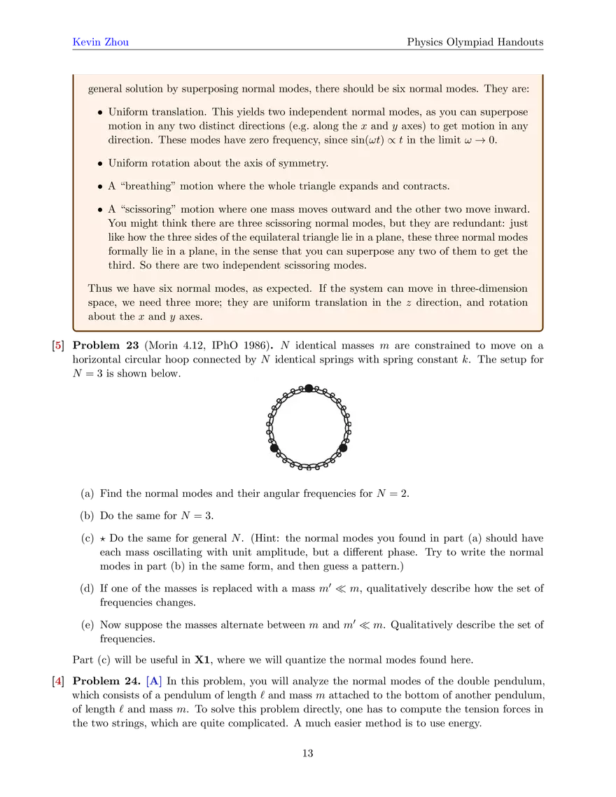 Mechanics IV: Oscillations - Page 5