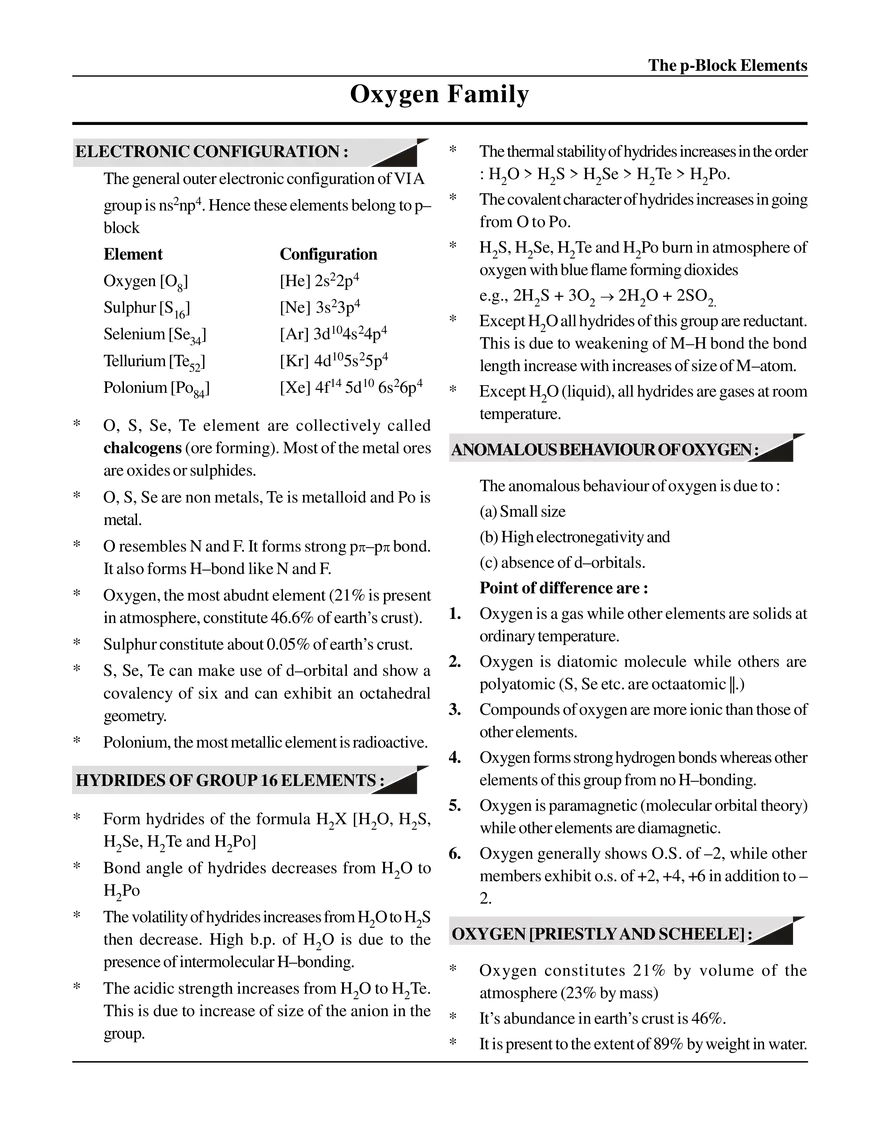 Oxygen Family - Page 1