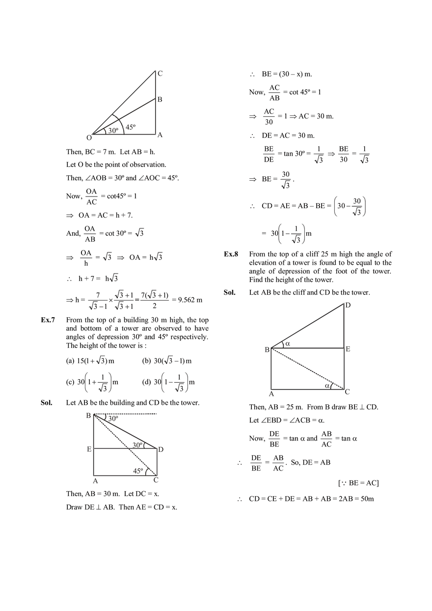 Application of Trigonometry - Page 5