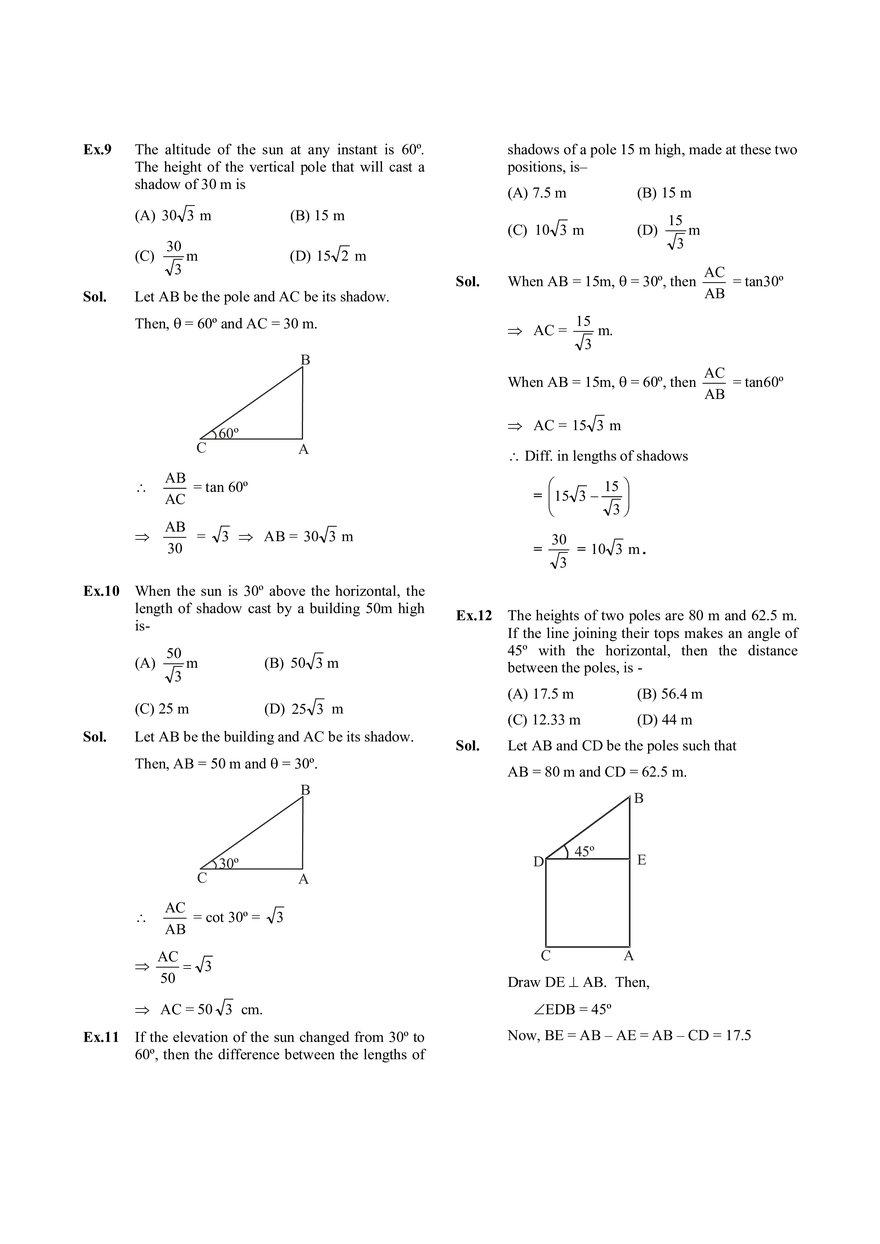 Application of Trigonometry - Page 6