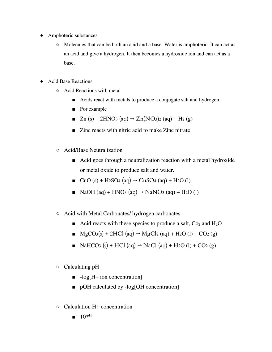 IB SL Chemistry Unit 8 - Page 2