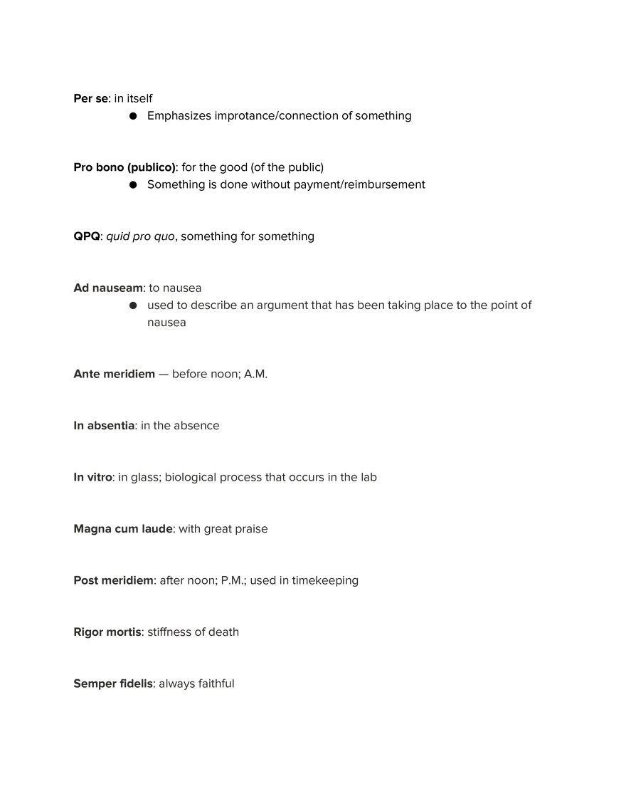 Latin 2 Study Guide - Page 25