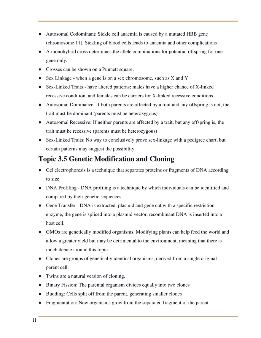 SL Biology Study Guide - Page 3