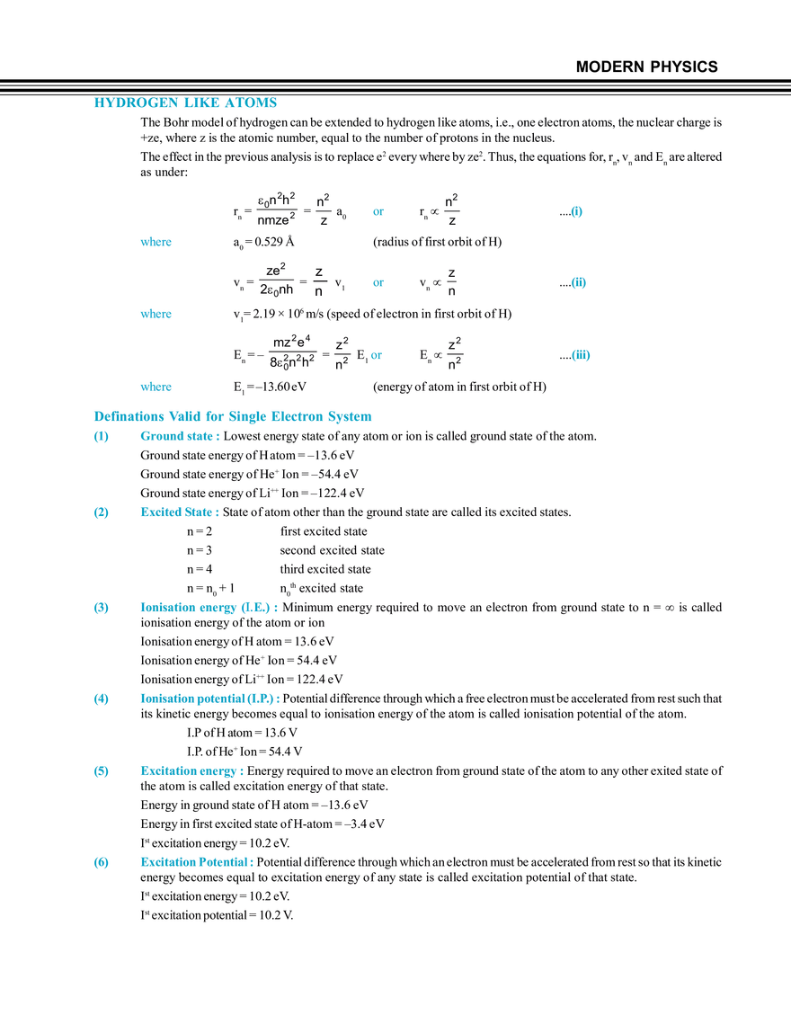 Modern Physics Atomic Structure - Page 19