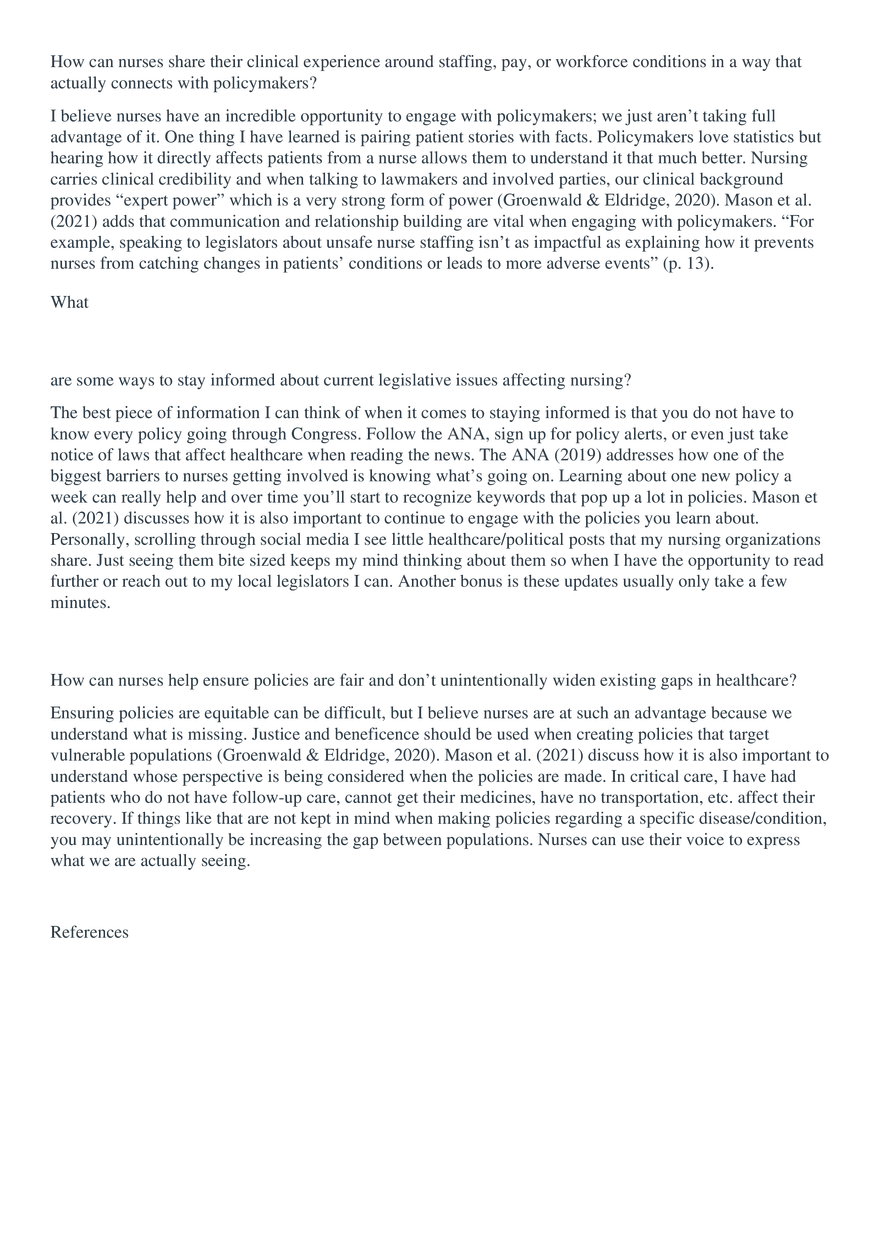 Advanced Practice Nurses - Questions - Page 5