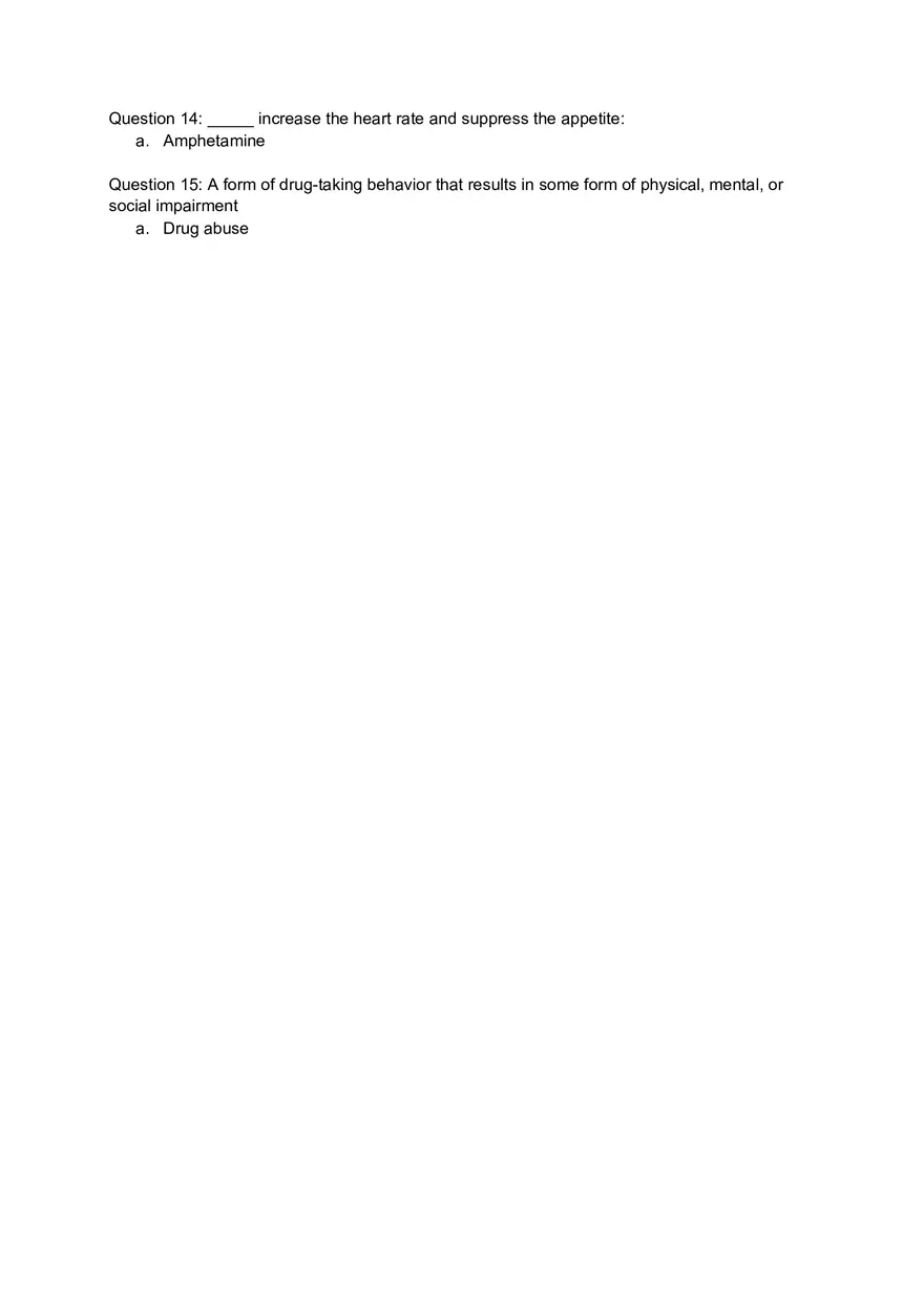 Drug Use and Abuse Exam 2 - Page 2