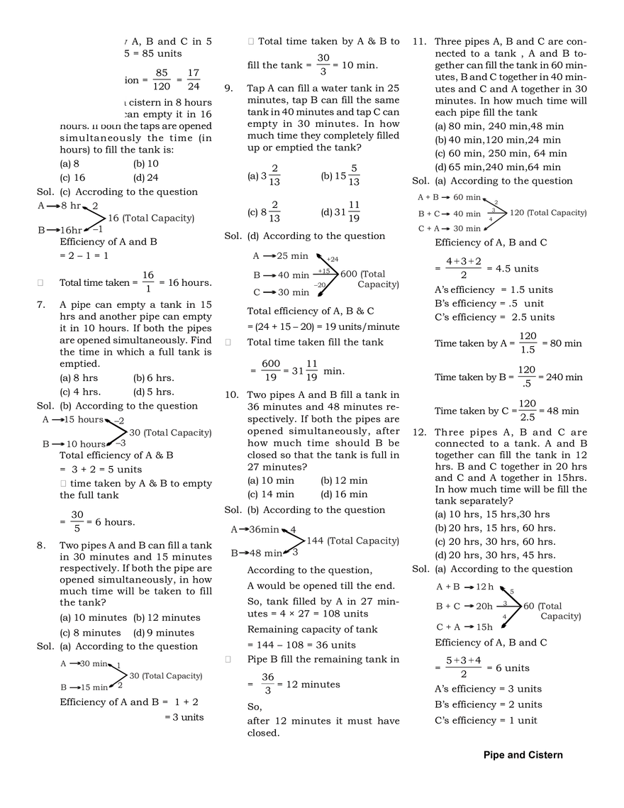 Pipe and Cistern Examples - Page 2