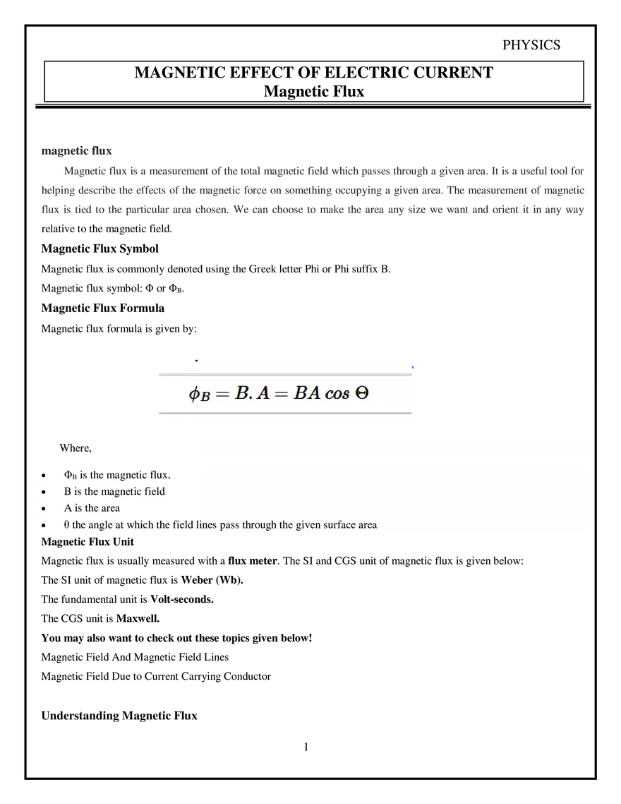 Magnetic Flux - Page 1