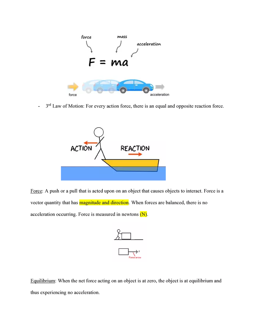 Physics Review Unit 3 Forces - Page 2