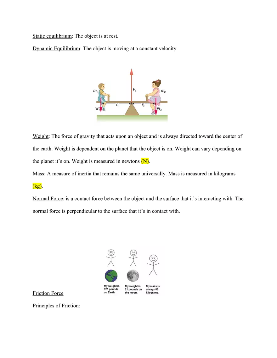 Physics Review Unit 3 Forces - Page 3