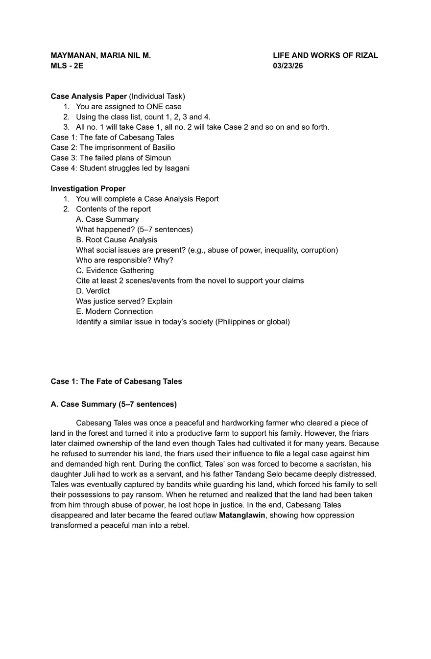 Life And Works Of Rizal - Page 1