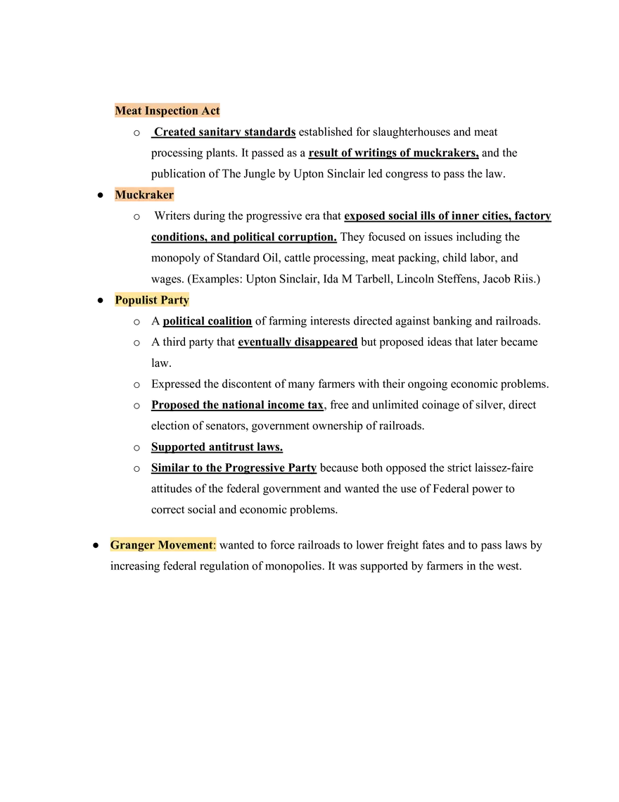 United States History Progressive Labor Movement-Union - Page 2