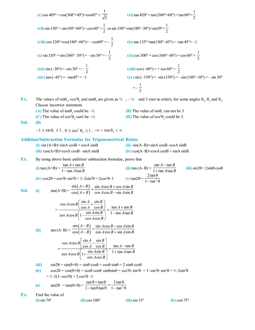 Basic Maths Section [B] Trigonometry - Page 4