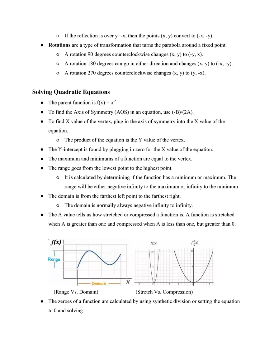 Algebra II Simple Studies Review - Page 7
