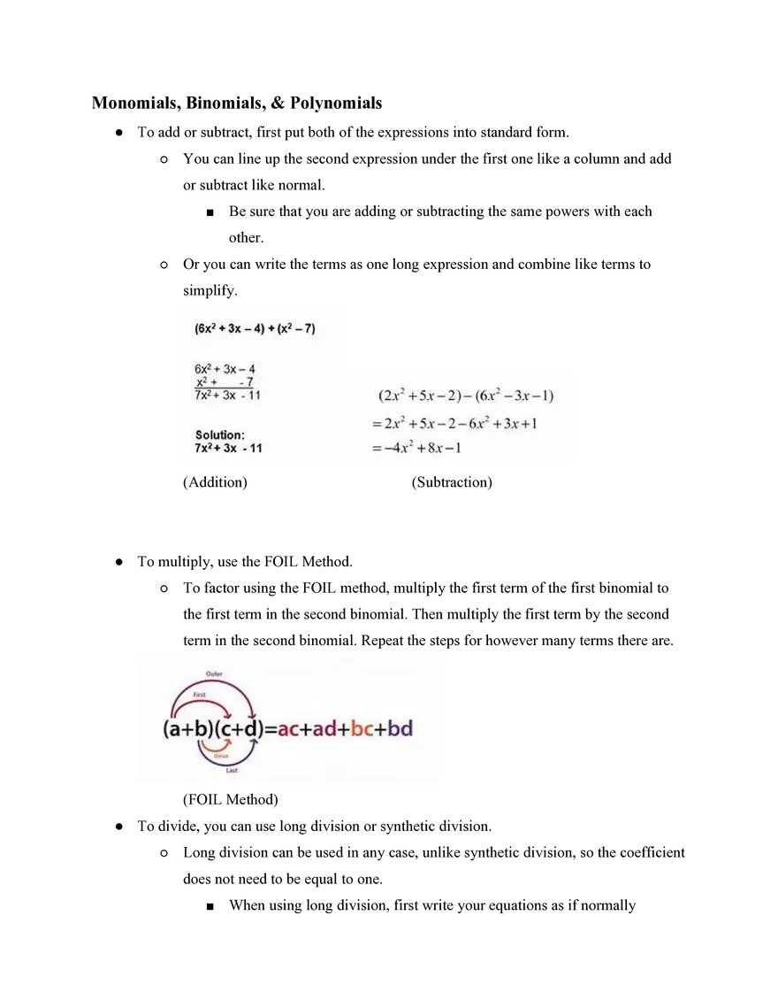 Algebra II Simple Studies Review - Page 10
