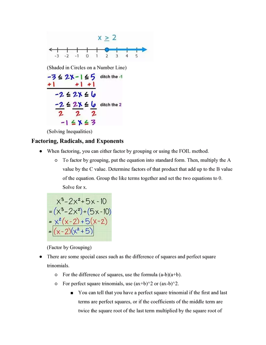 Algebra II Simple Studies Review - Page 14
