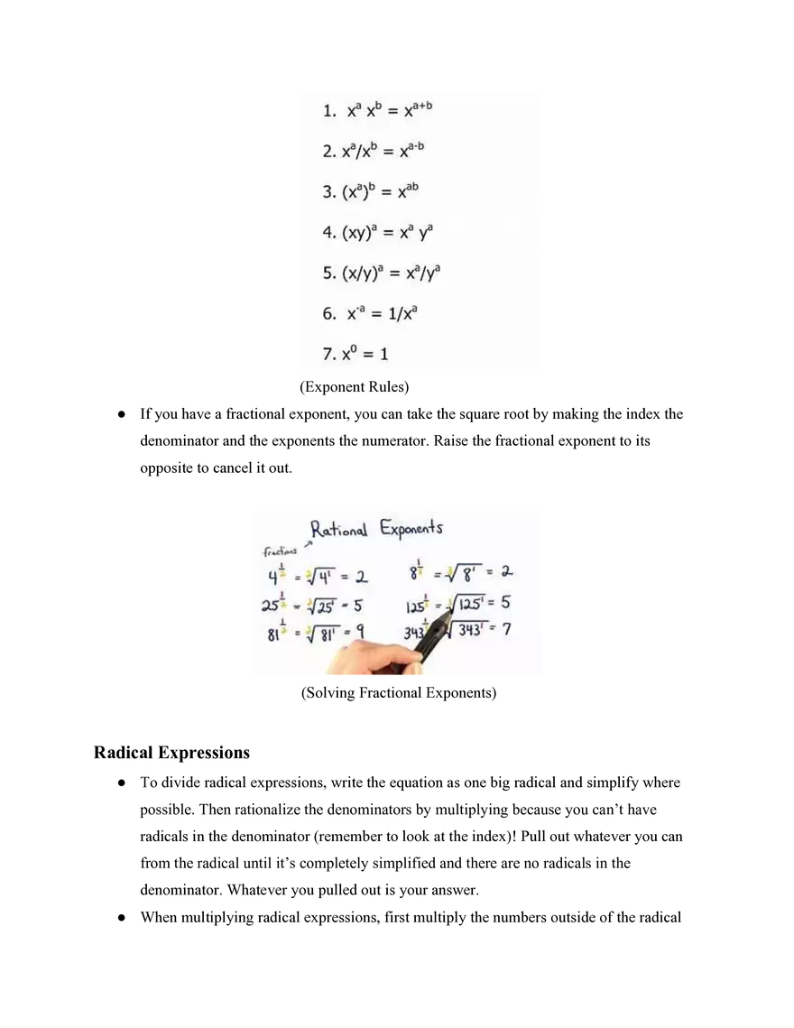Algebra II Simple Studies Review - Page 17