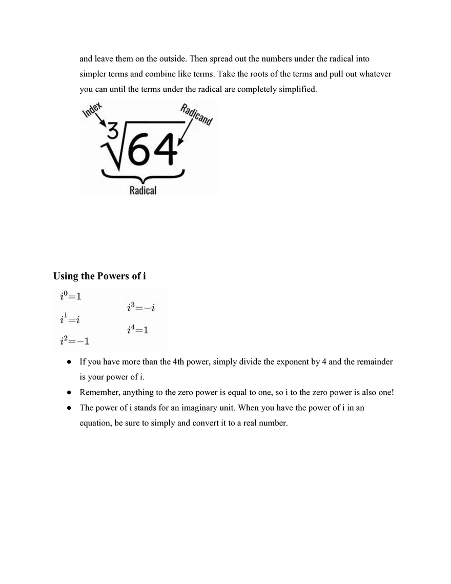 Algebra II Simple Studies Review - Page 18