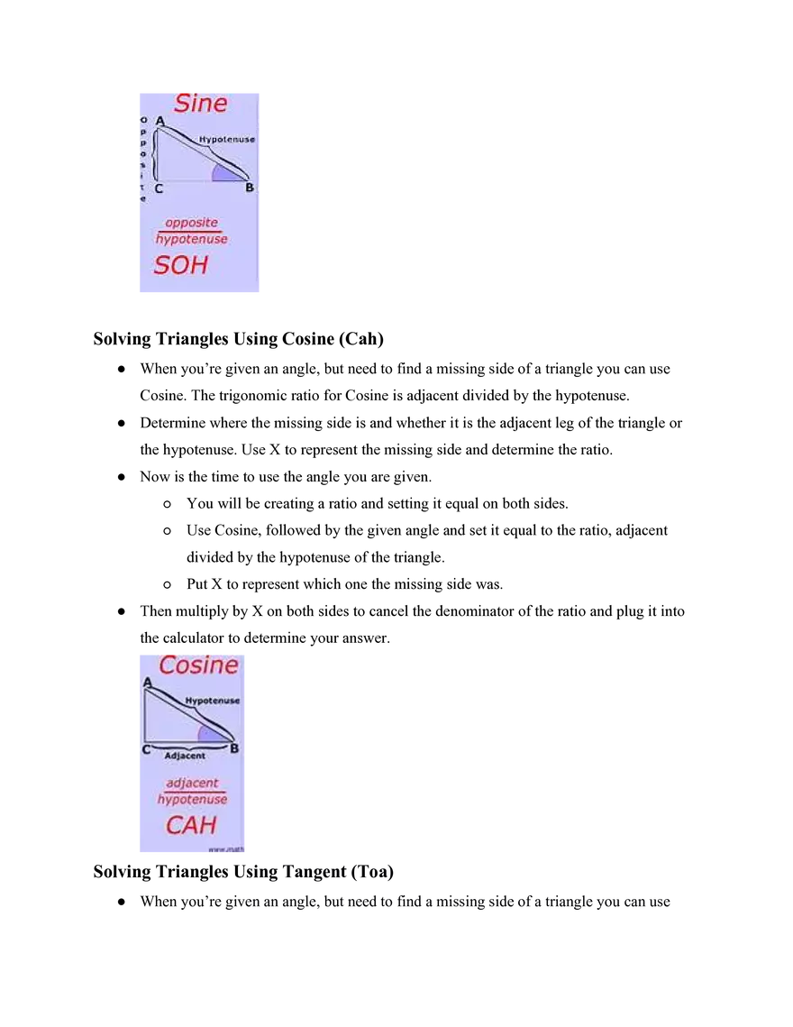 Algebra II Simple Studies Review - Page 3