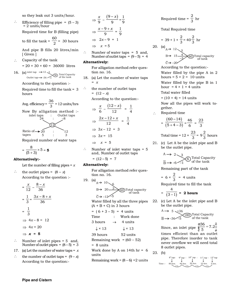 Pipe and Cistern Exercise - Page 8