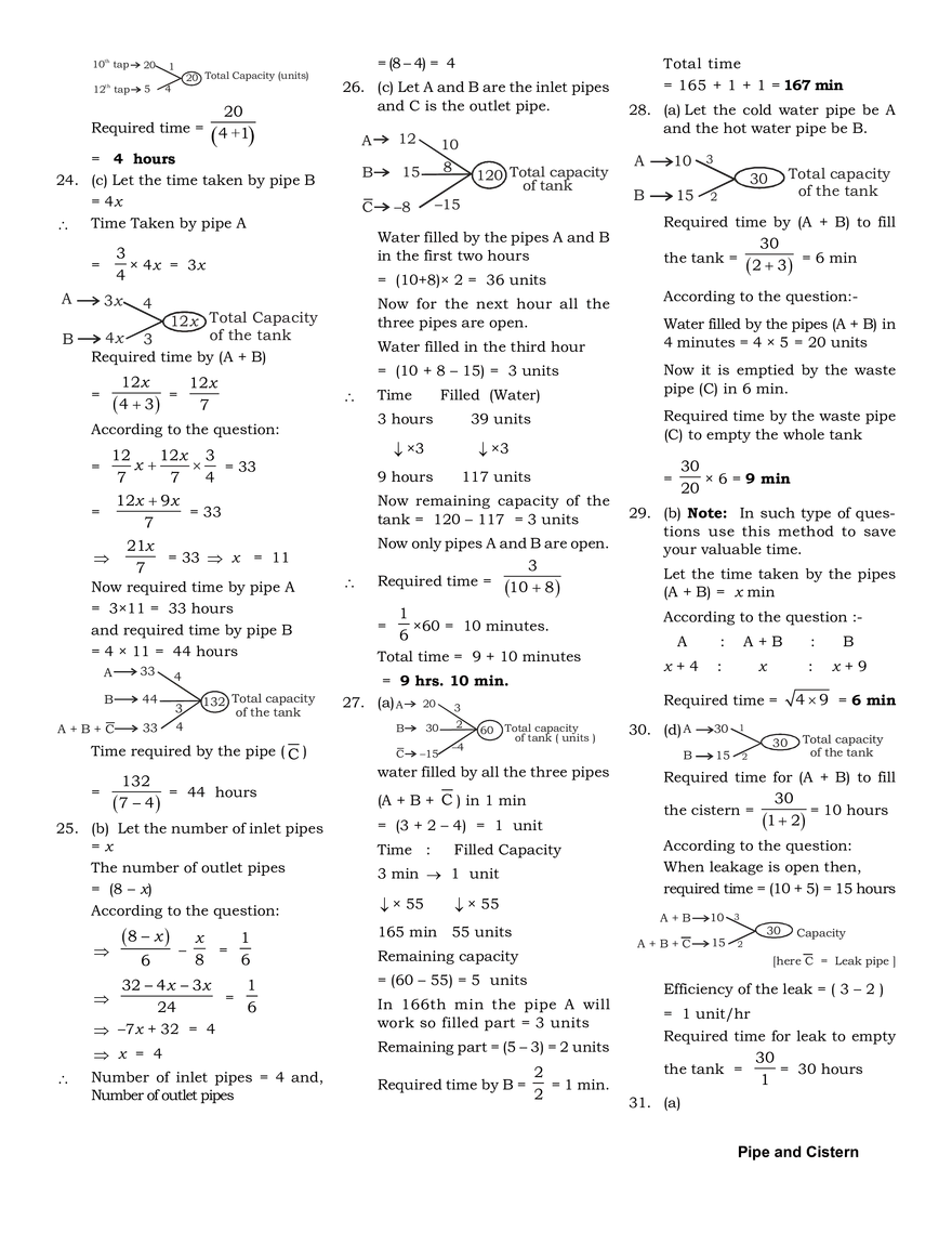 Pipe and Cistern Exercise - Page 9