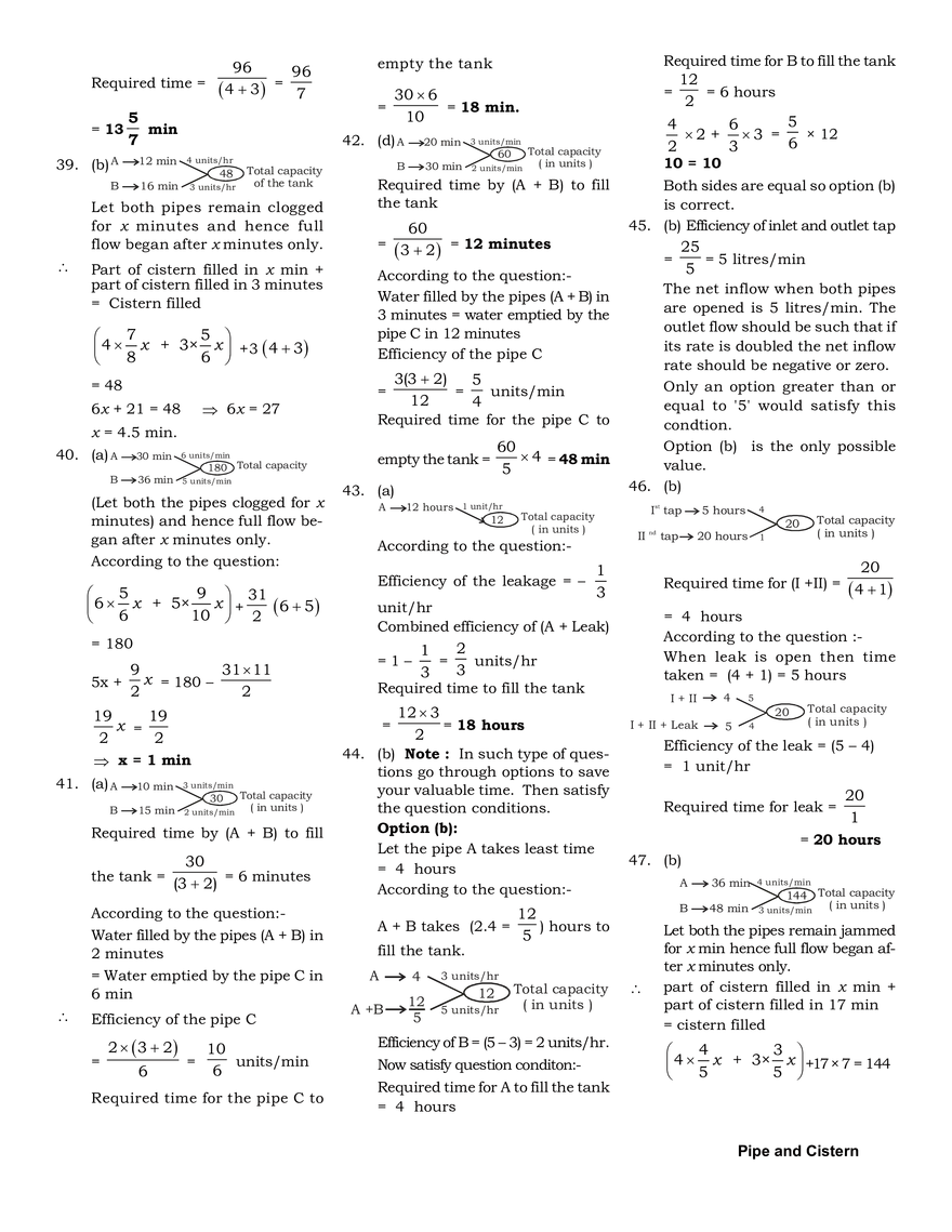 Pipe and Cistern Exercise - Page 11