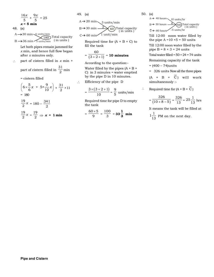 Pipe and Cistern Exercise - Page 3
