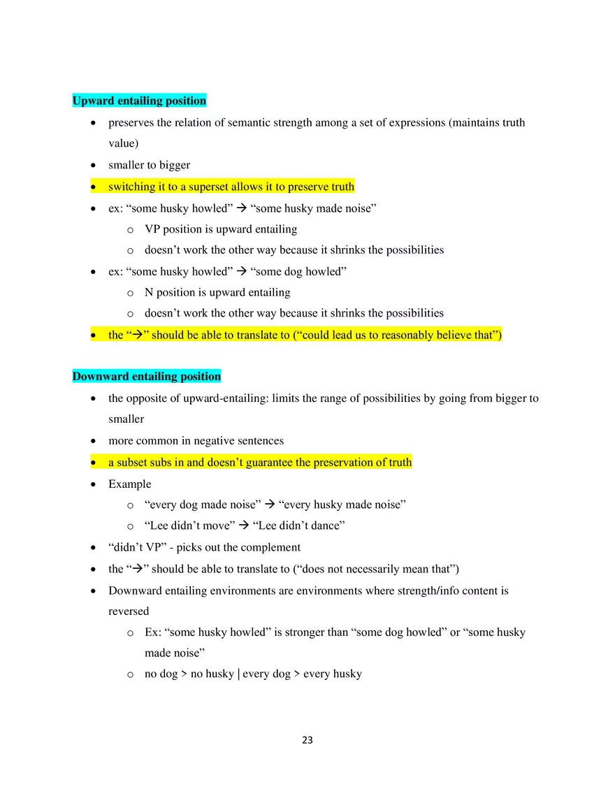 Linguistics Study Guide Semantics - Page 4