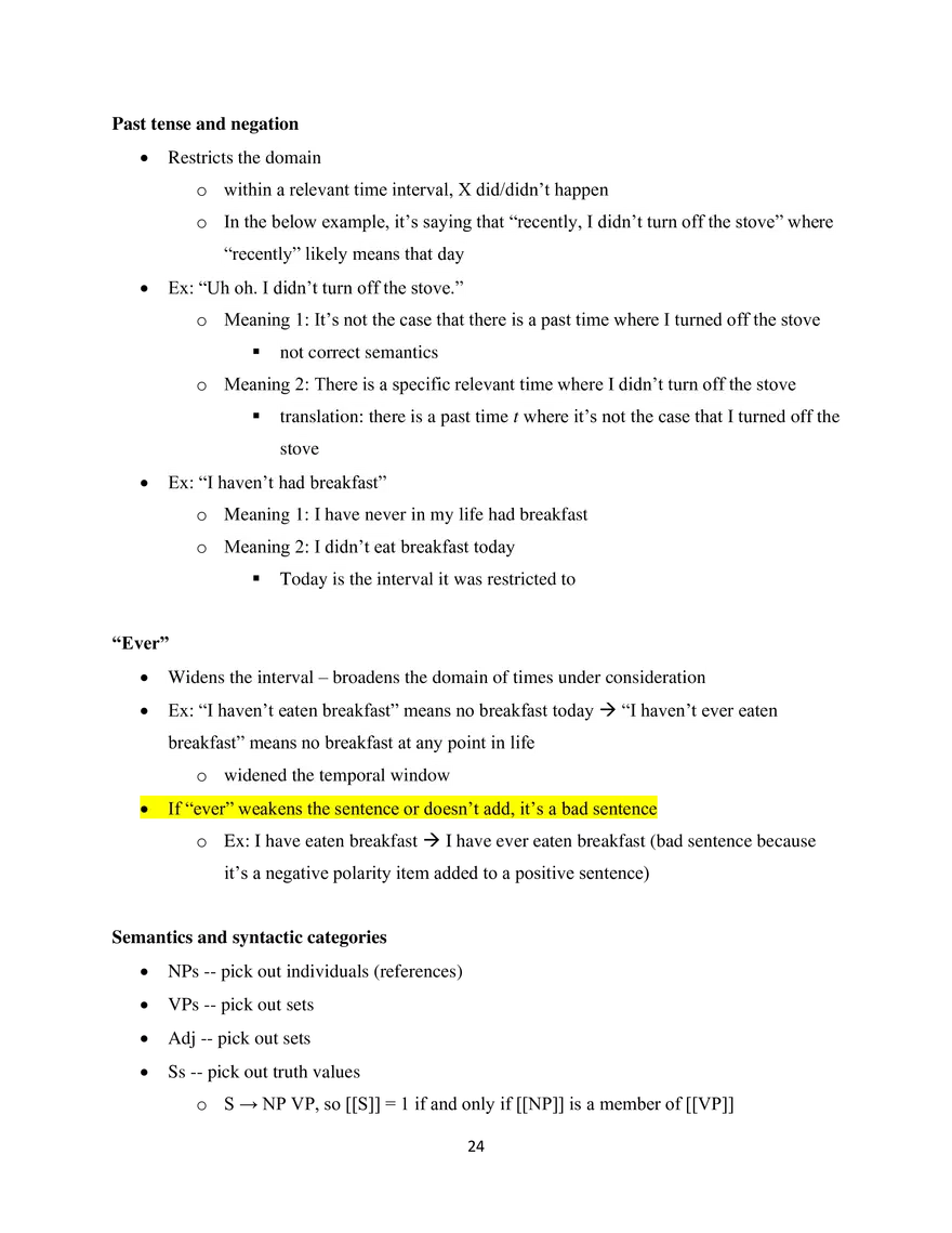 Linguistics Study Guide Semantics - Page 5