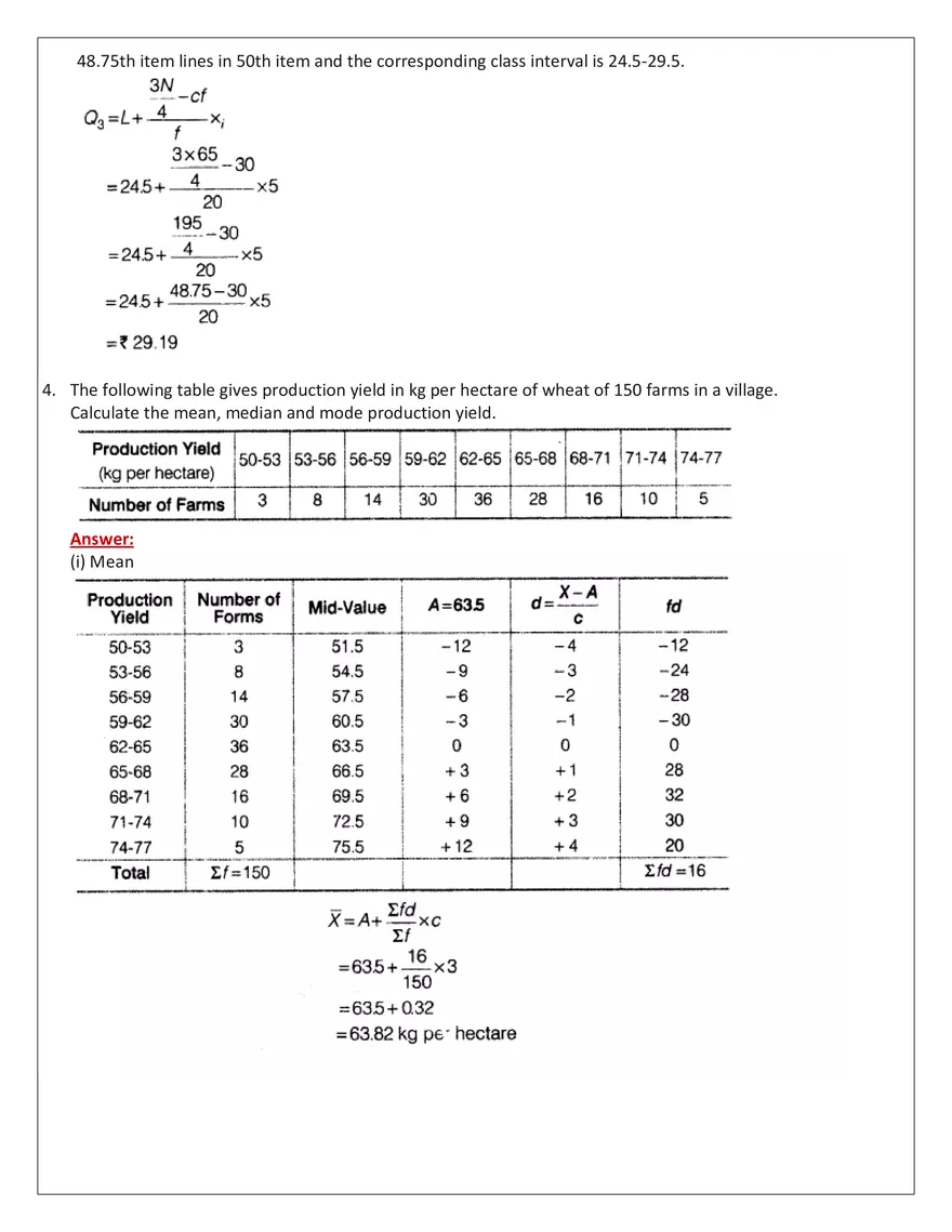 Measures of Central Tendency Long Answer - Page 4