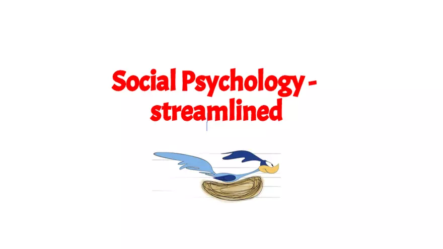 Social Psychology Streamlined Attributions - Page 1