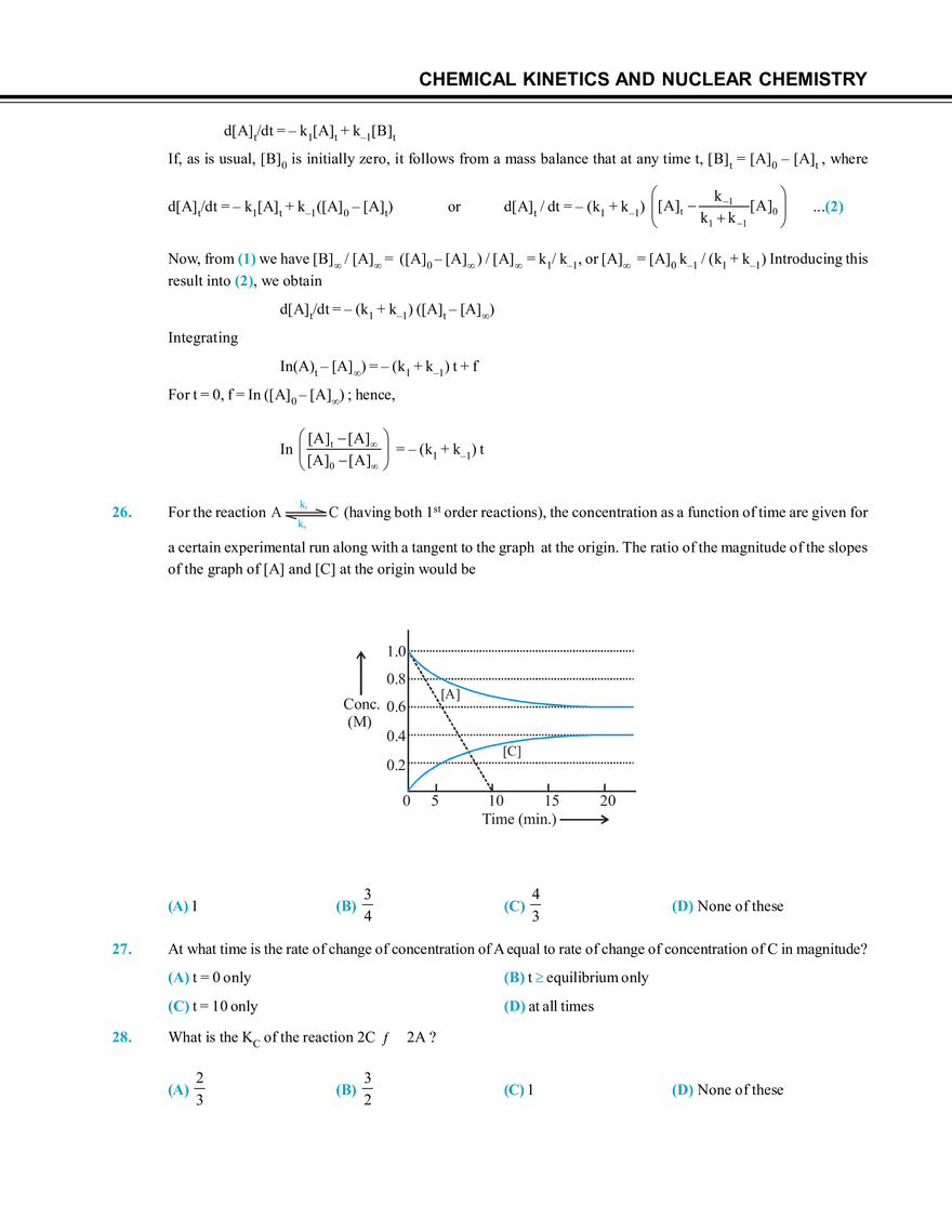 Chemical Kinetics and Nuclear Chemistry Mock Test - Page 8