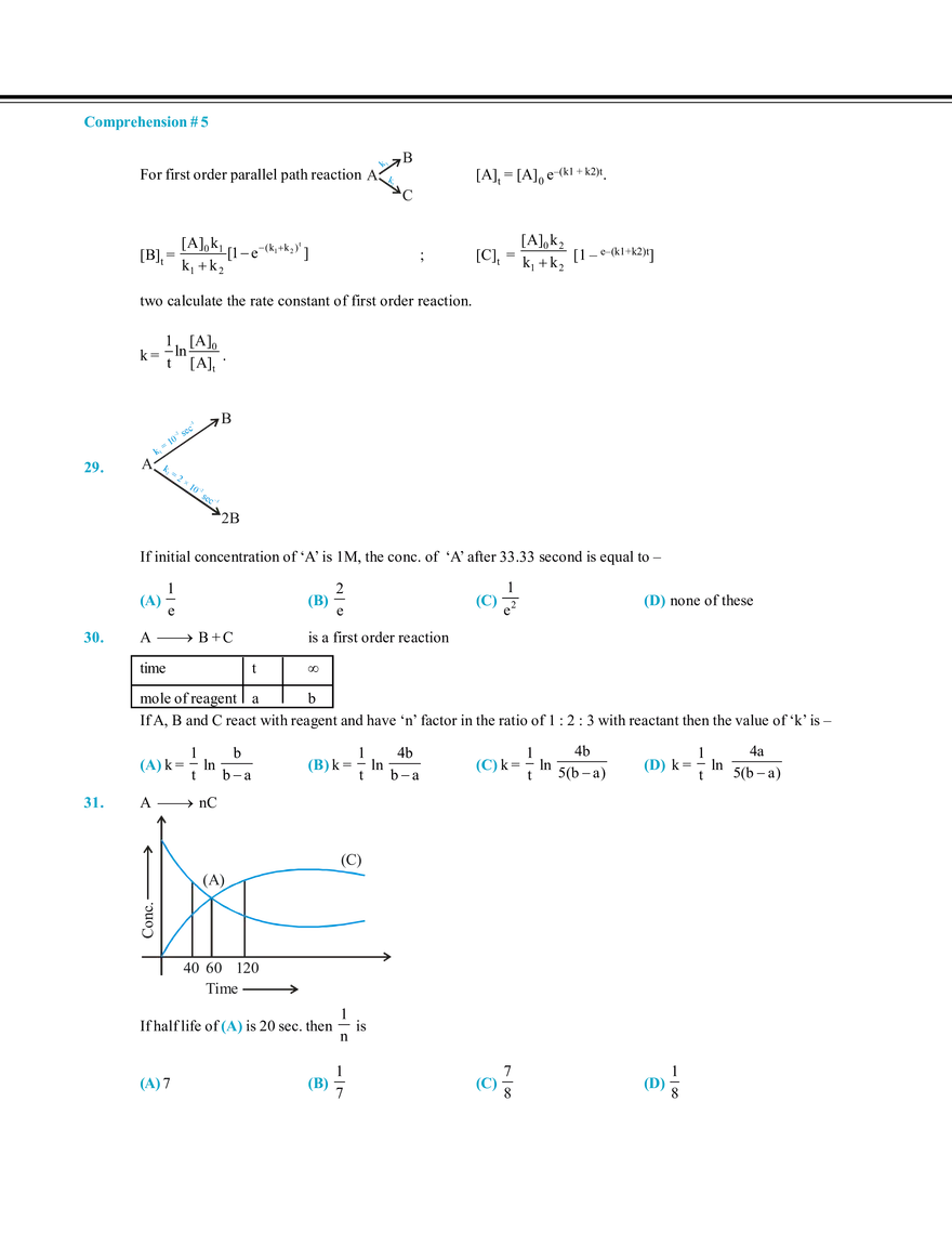 Chemical Kinetics and Nuclear Chemistry Mock Test - Page 9