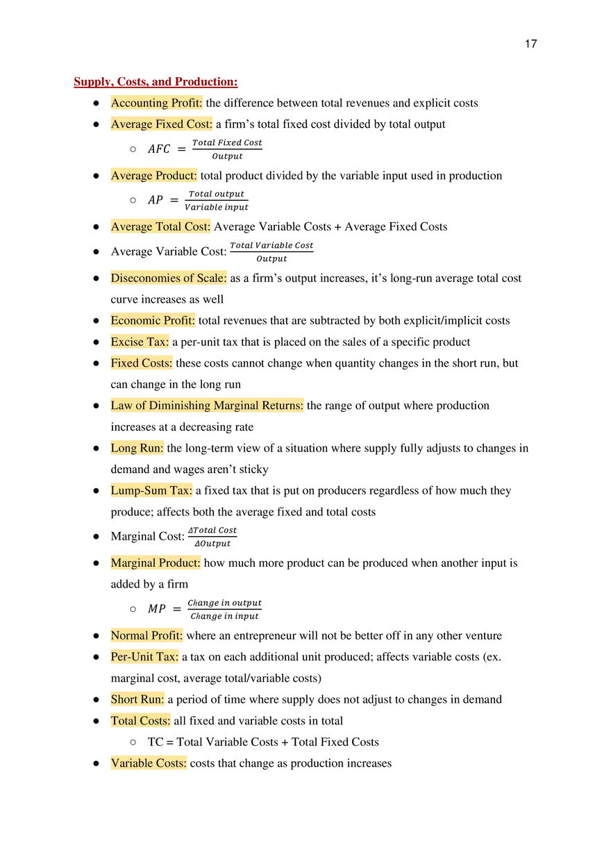AP Microeconomics Course Study Guide - Page 9