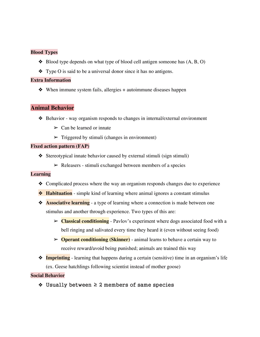 Test Guide Unit 8 Human Immune System - Page 2