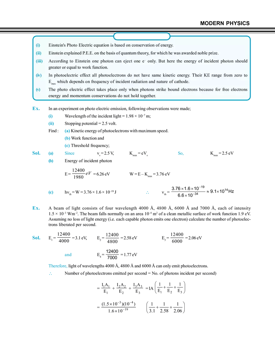 Modern Physics Photoelectric Effect - Page 5