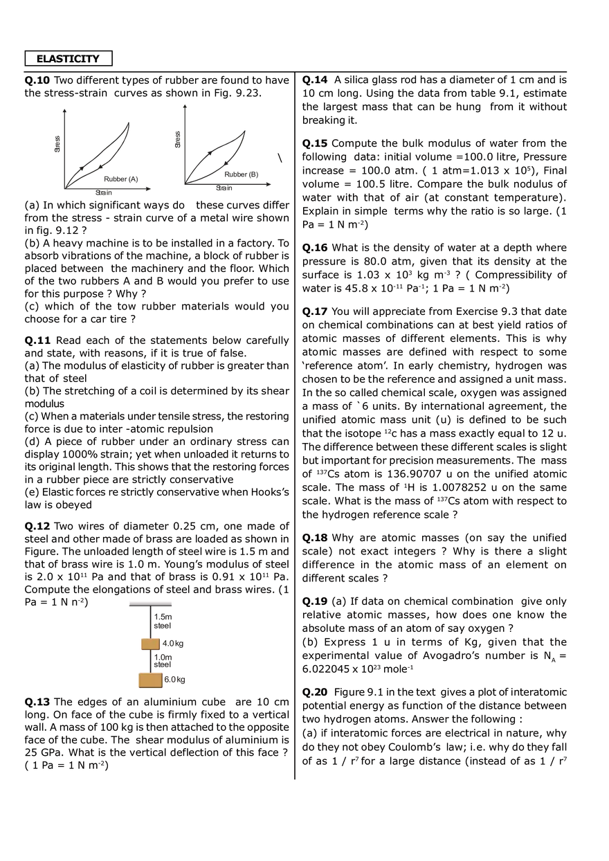 Elasticity Notes Exercise - I - Page 2
