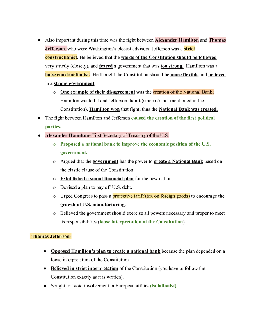 United States History Early American Government (1792-1820) - Page 2