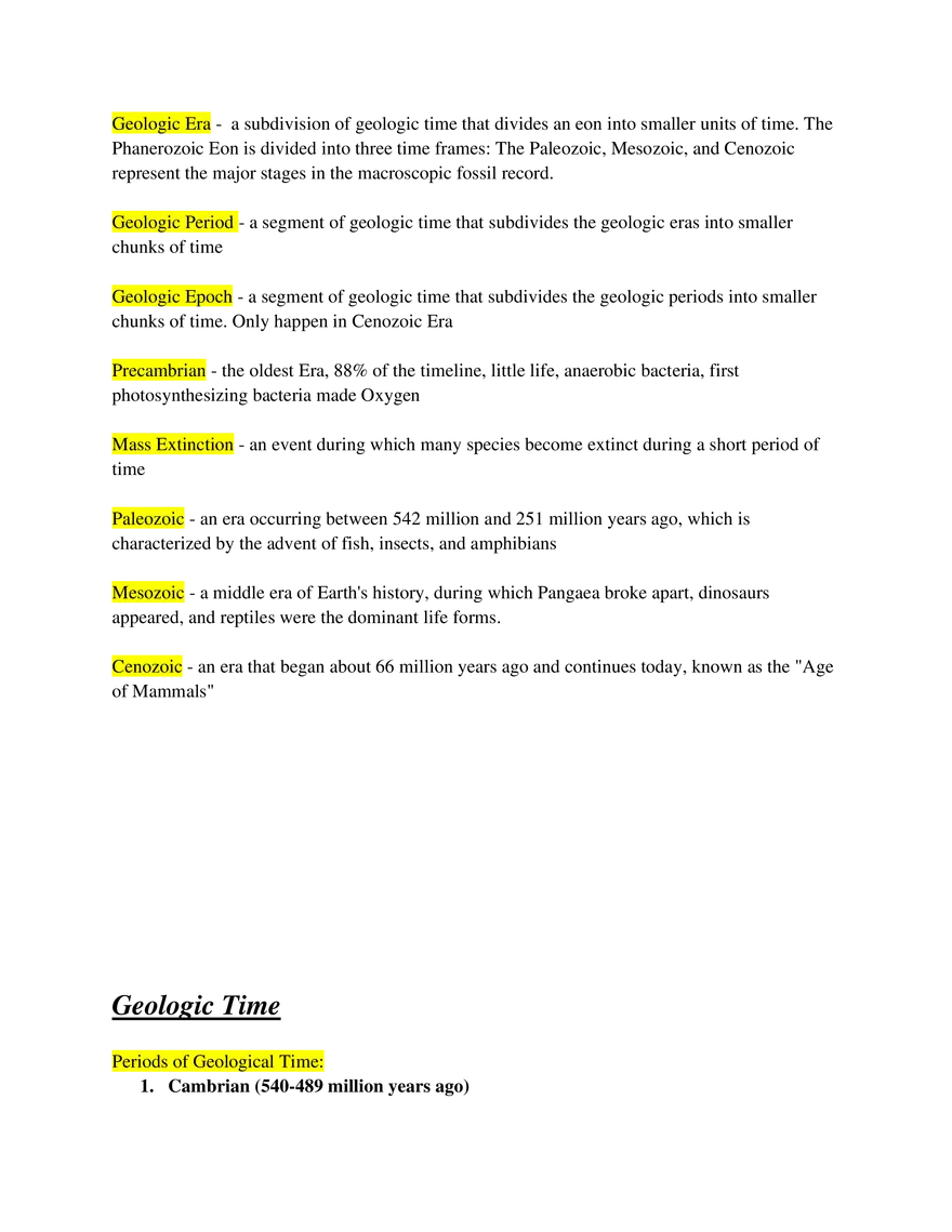 9 Geologic History, Correlation and Radioactive Decay - Page 2