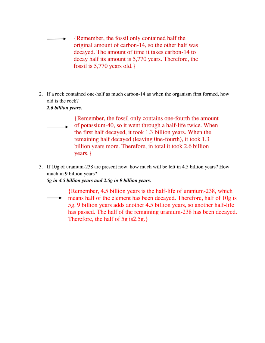 9 Geologic History, Correlation and Radioactive Decay - Page 6