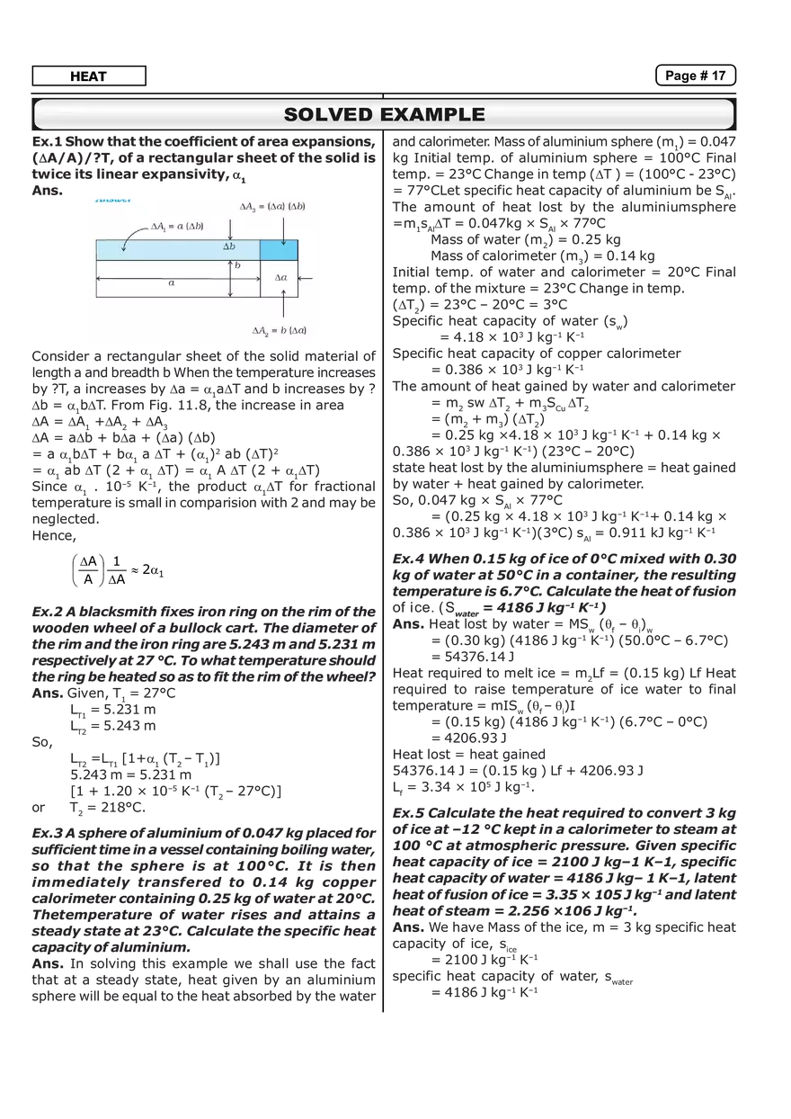 Heat Study Solved Example - Page 1