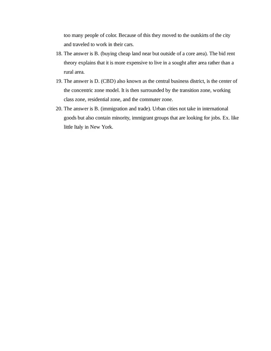 AP Human Geography Unit 6 Quiz - Page 7