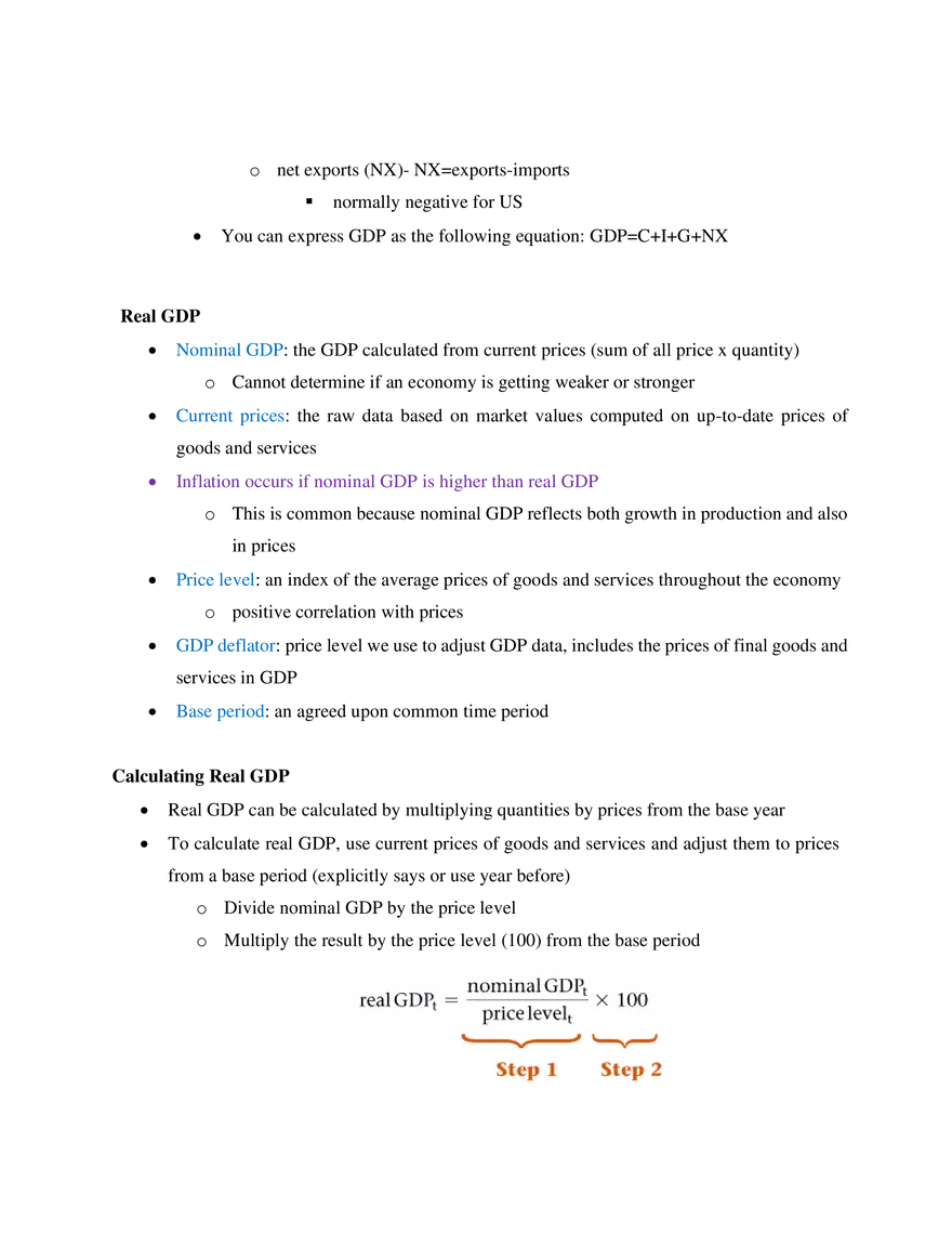 Chapter 19 Macroeconomics- Intro to Macro and Gross Domestic Product - Page 4