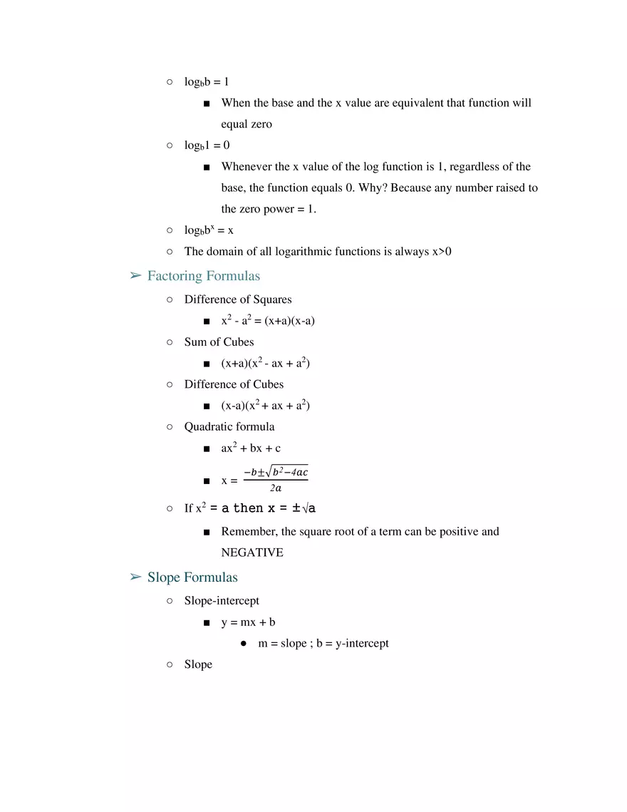 Basic Algebra Review - Page 4
