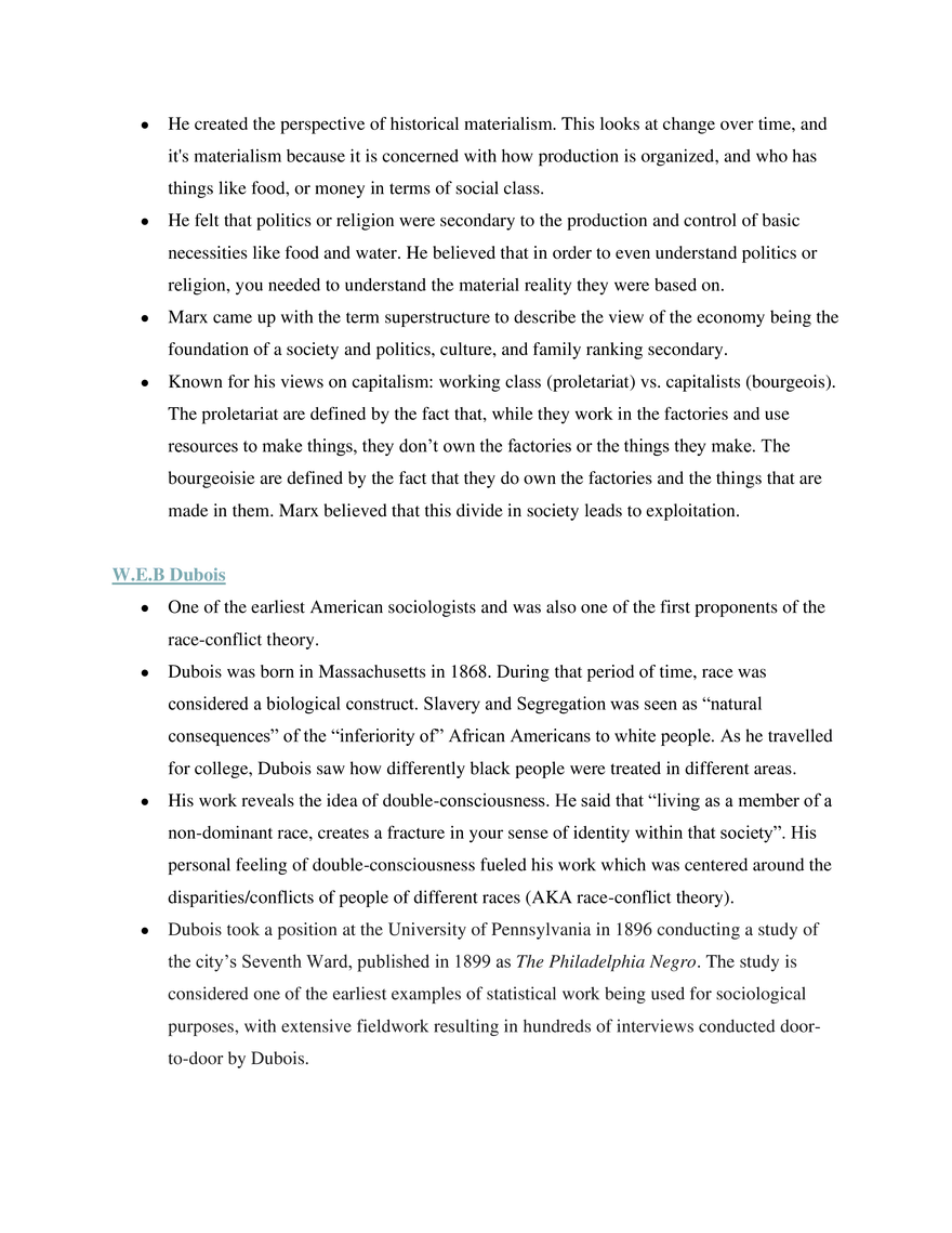 Sociology Unit 1 Introduction to Sociology & the Sociological Perspective - Page 7