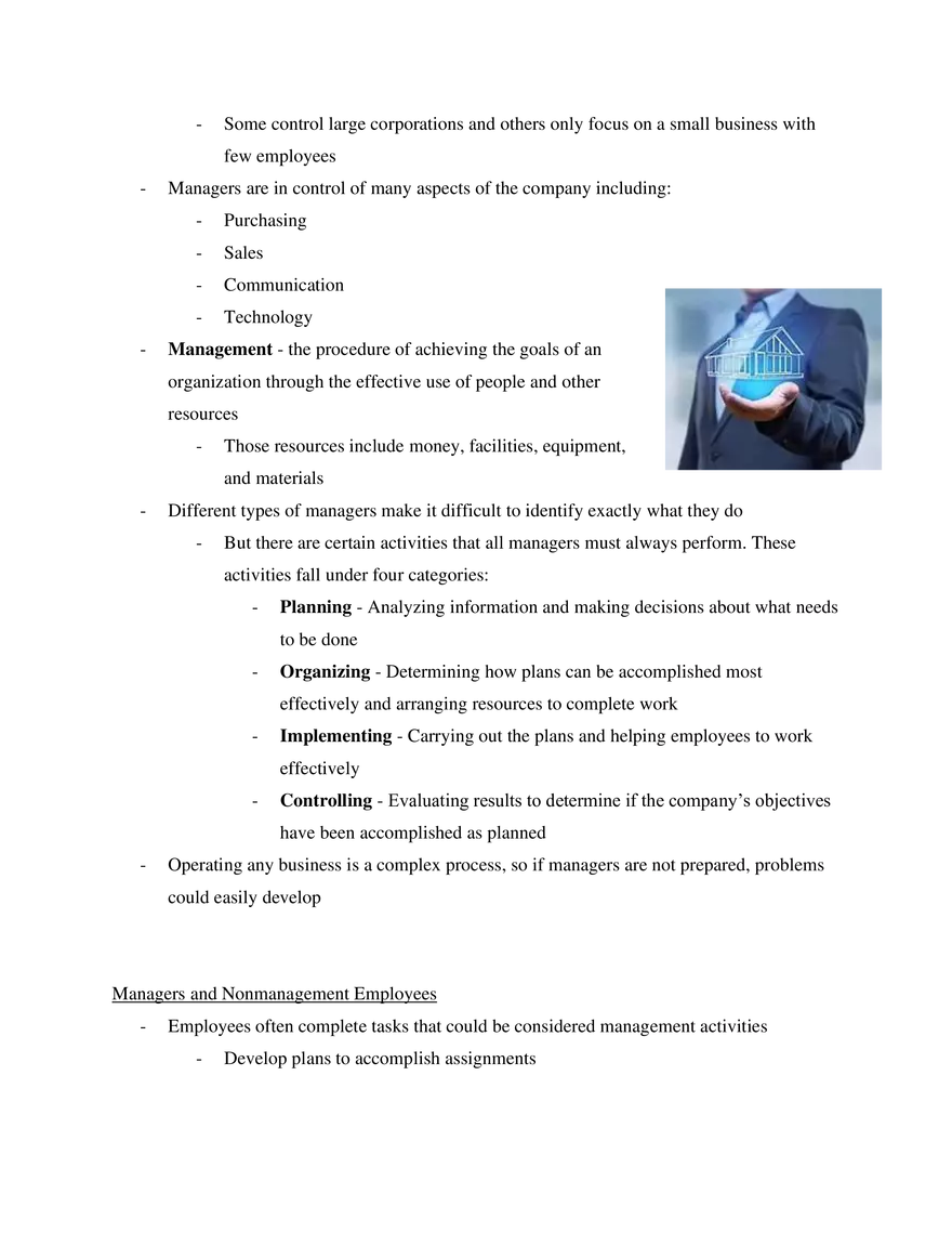 Chapter 1 Managing and Management Responsibilities - Page 2